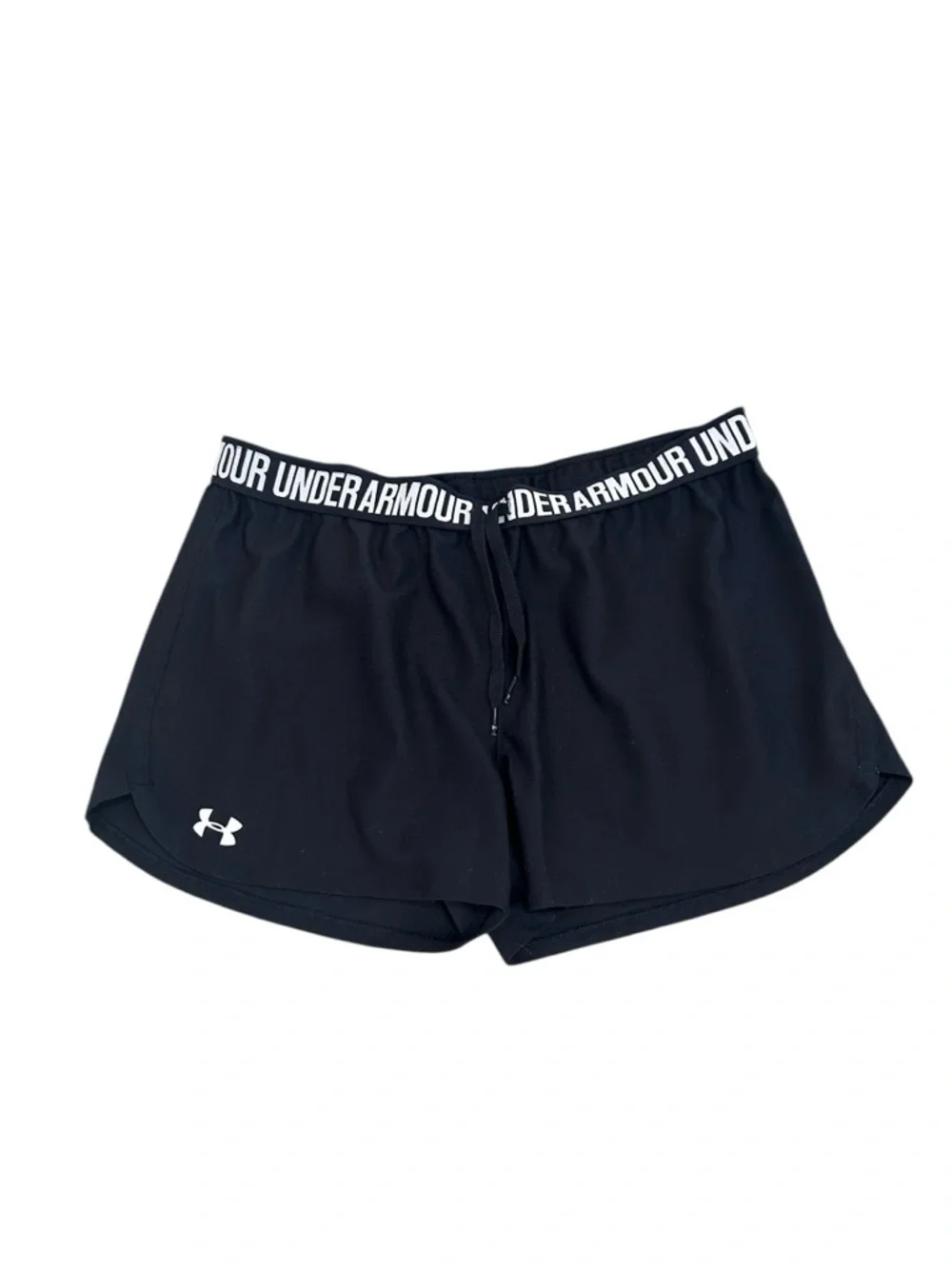 Under Armour Black heatgear Athletic Shorts Branded Waistband size large